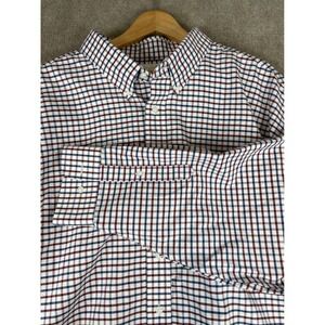 Roundtree & Yorke Gold Label Mens Button‎ Down Shirt 20 34/35 BIG Checkered